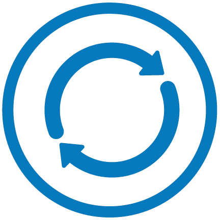Blue regenerate icon